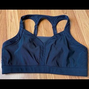 Fabletics sports bra black XL activewear yoga